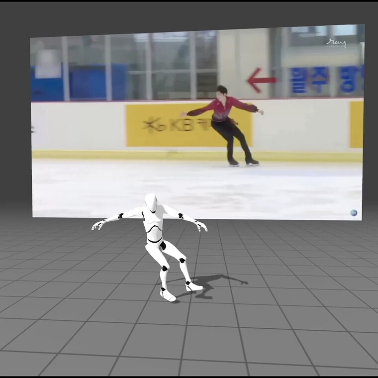 3D-Scanner und KI im Eiskunstlauf. Quelle: r/Unity3D.