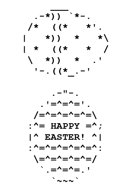 ASCII Ostereier