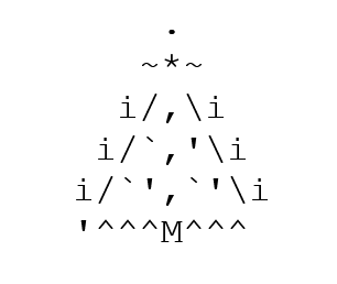 ASCII Weihnachtsbaum
